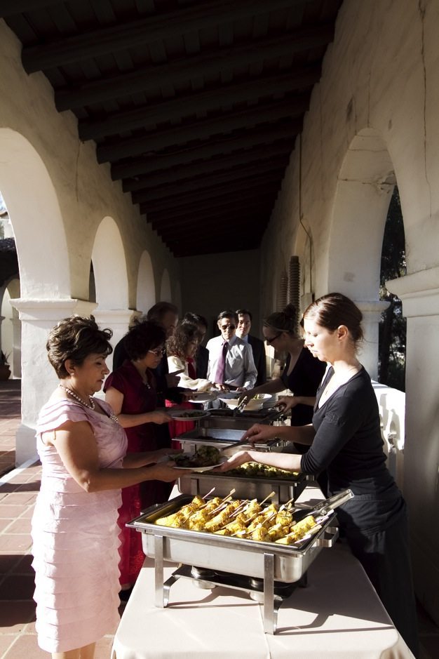 San Diego wedding catering caterers Eco Caters organic catering southern california wedding venue location wedding photographs beautiful outdoor wedding Junipero Museum San Diego are sustainable wedding Eco Caters - 67