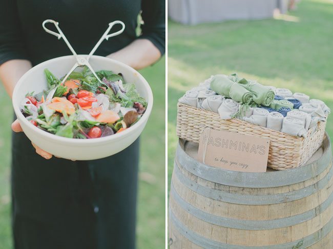 organic salad family style wedding reception catering los angeles