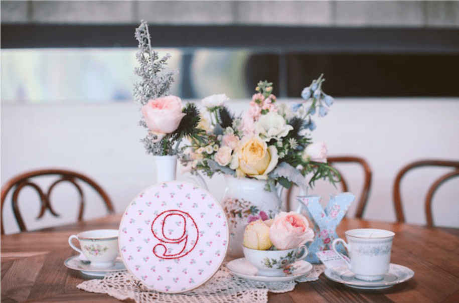 table floral decor wedding smog shoppe wedding decor ideas