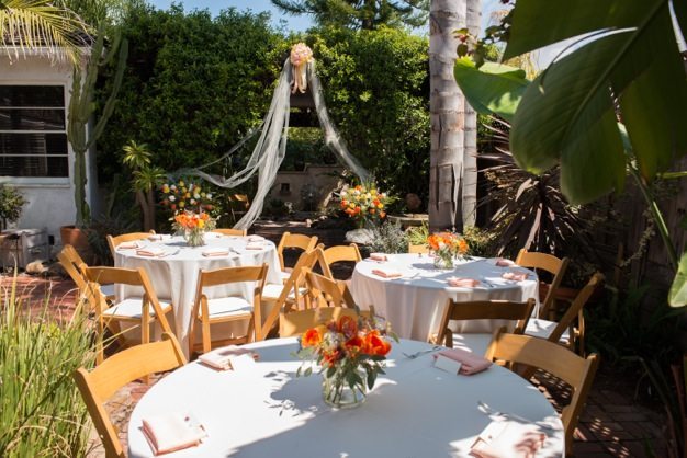San Diego wedding catering eco caters beautiful wedding couples bride and groom backyard wedding organic catering southern california catering eco caters - 1